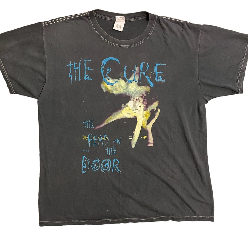 Vintage The Cure Head On The Door T Shirt VTG 90s Tee Size Large